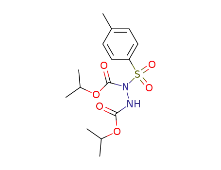 Molecular Structure of 60226-17-7 (1,2-Hydrazinedicarboxylic acid, 1-[(4-methylphenyl)sulfonyl]-,
bis(1-methylethyl) ester)