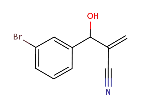Molecular Structure of 1019386-35-6 (2-((3-bromophenyl)(hydroxy)methyl)acrylonitrile)