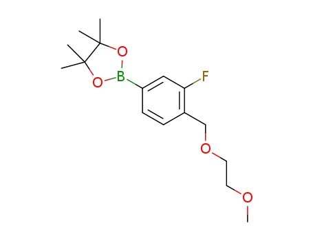 2-(3-fluoro-4-((2-methoxyethoxy)methyl)phenyl)-4,4,5,5-tetramethyl-1,3,2-dioxaborolane