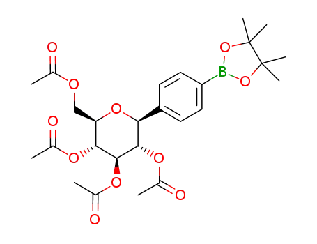 (1S)-2,3,4,6-tetra-O-acetyl-1,5-anhydro-1-[4-(4,4,5,5-tetramethyl-1,3,2-dioxaborolan-2-yl)phenyl]-D-glucitol