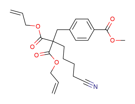 Diallyl 2-(4-cyanobutyl)-2-(4-methoxycarbonylbenzyl)malonate