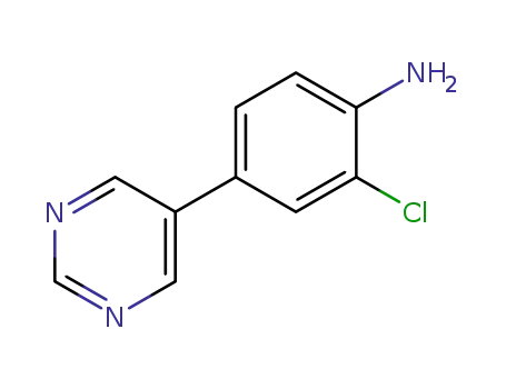 2-chloro-4-(pyrimidin-5-yl)aniline