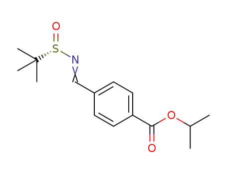 (S)-isopropyl 4-((tert-butylsulfinylimino)methyl)benzoate