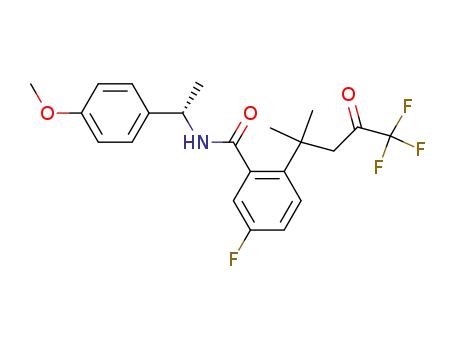 (S)-5-fluoro-N-(1-(4-Methoxyphenyl)ethyl)-2-(5,5,5-trifluoro-2-Methyl-4-oxopentan-2-yl)benzaMide