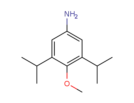 Molecular Structure of 3883-87-2 (Benzenamine, 4-methoxy-3,5-bis(1-methylethyl)-)