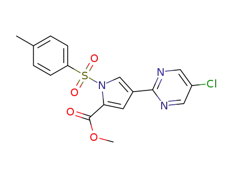 methyl 4-(5-chloropyrimidin-2-yl)-1-(tosyl)-1H-pyrrole-2-carboxylate