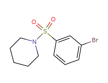 Molecular Structure of 871269-12-4 (1-(3-BROMOPHENYLSULFONYL)PIPERIDINE)