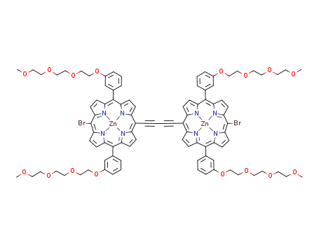 Dibromo zinc bis[3-[2-[2-(2-methoxyethoxy)ethoxy]ethoxy]phenyl]porphyrin-ethinyl dimer