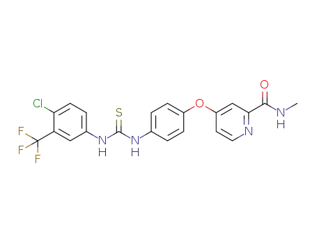 (4-(4-(3-(4-chloro-3-(trifluoromethyl)phenyl)thioureido)phenoxy)-N-methylpyridine-2-carboxamide)