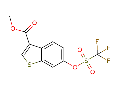 methyl 6-{[(trifluoromethyl)sulfonyl]oxy}-1-benzothiophene-3-carboxylate