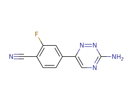 4-(3-AMINO-1,2,4-TRIAZIN-6-YL)-2-FLUOROBENZONITRILE