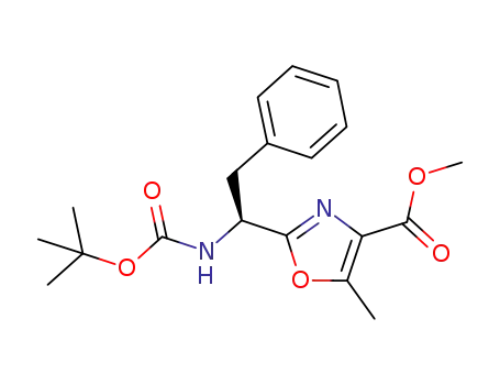 (S)-methyl 2-(1-((tert-butoxycarbonyl)amino)-2-phenylethyl)-5-methyloxazole-4-carboxylate