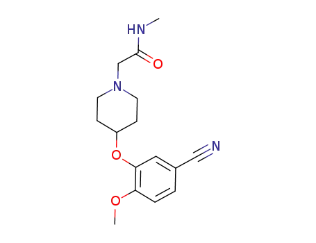 2-(4-(5-cyano-2-methoxyphenoxy)piperidin-1-yl)-N-methylacetamide