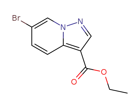 Molecular Structure of 55899-30-4 (ethyl 6-bromopyrazolo[1,5-a]pyridine-3-carboxylate)