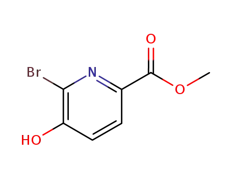 Molecular Structure of 170235-19-5 (methyl 6-bromo-5-hydroxy-2-pyridinecarboxylate)