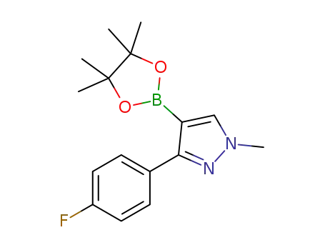 3-(4-fluorophenyl)-1-methyl-4-(4,4,5,5-tetramethyl-1,3,2-dioxaborolan-2-yl)-1H-pyrazole