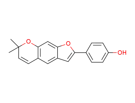 2-(4-hydroxyphenyl)-7,7-dimethyl-7H-furo[3,2-g]chromene