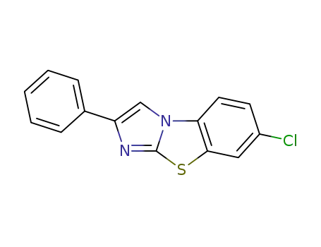 Molecular Structure of 56921-70-1 (7-CHLORO-2-PHENYLIMIDAZO[2,1-B]BENZOTHIAZOLE)