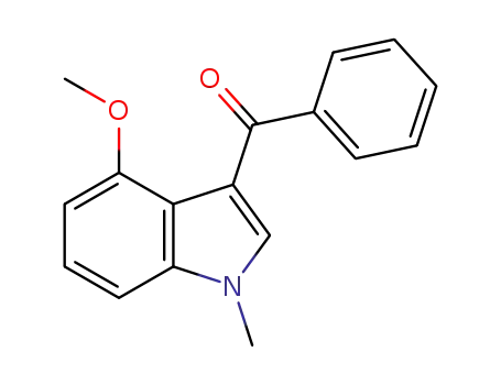 Molecular Structure of 1449335-26-5 ((4-methoxy-1-methyl-1H-indol-3-yl)(phenyl)methanone)