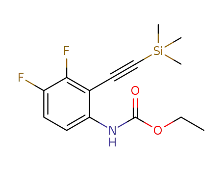 ethyl 3,4-difluoro-2-((triMethylsilyl)ethynyl)phenylcarbaMate