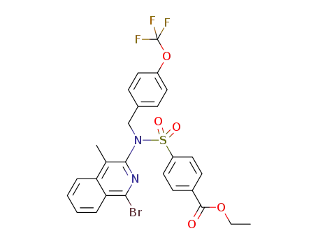 ethyl 4-({(1-bromo-4-methylisoquinolin-3-yl)[4-(trifluoromethoxy)benzyl]amino}sulfonyl)benzoate