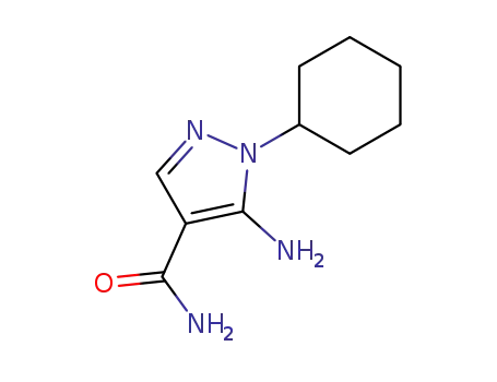 Molecular Structure of 21254-07-9 (5-aMino-1-cyclohexyl-1h-pyrazole-4-carboxaMide)