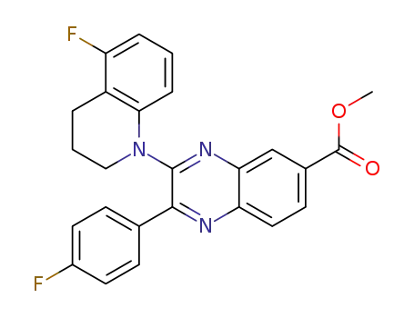 methyl 3-(5-fluoro-1,2,3,4-tetrahydroquinolin-1-yl)-2-(4-fluorophenyl)quinoxaline-6-carboxylate