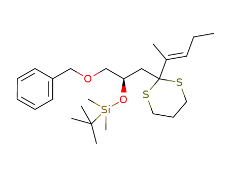 (R,E)-((1-(benzyloxy)-3-(2-(pent-2-en-2-yl)-1,3-dithian-2-yl)propan-2-yl)oxy)(tert-butyl)dimethylsilane
