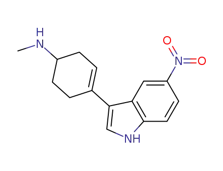Molecular Structure of 915037-55-7 (N-methyl-4-(5-nitro-1H-indol-3-yl)cyclohex-3-enamine)