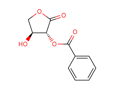 Molecular Structure of 91345-19-6 (2′-O-benzoyl-L-threonolactone)