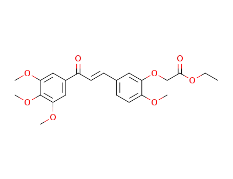 (E)-ethyl-2-(2-methoxy-5-(3-oxo-3-(3,4,5-trimethoxyphenyl)prop-1-en-1-yl)phenoxy)acetate