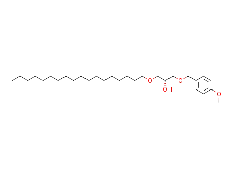 Molecular Structure of 143996-89-8 (2-Propanol, 1-[(4-methoxyphenyl)methoxy]-3-(octadecyloxy)-, (R)-)