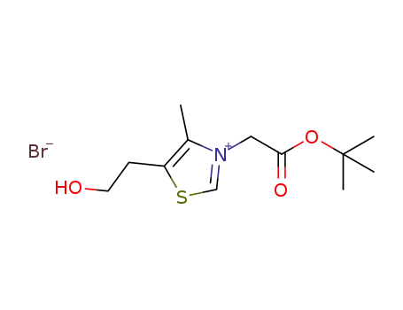 Molecular Structure of 1333480-90-2 (3-(2-tert-butoxy-2-oxoethyl)-5-(2-hydroxyethyl)-4-methylthiazol-3-ium bromide)