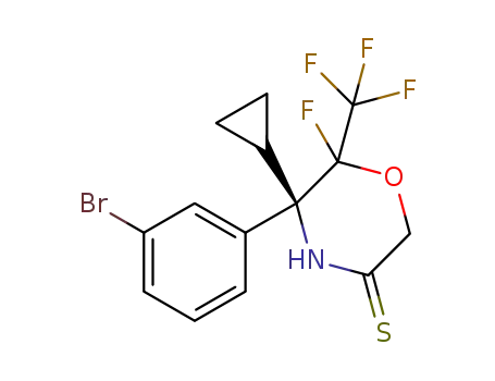 Molecular Structure of 1352420-02-0 (C<sub>14</sub>H<sub>12</sub>BrF<sub>4</sub>NOS)