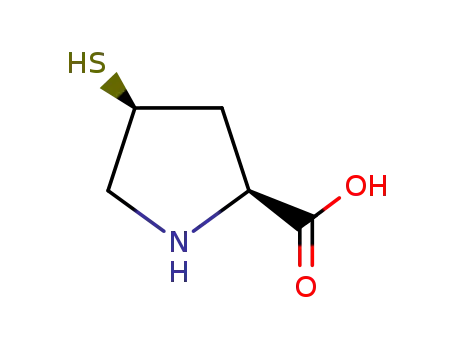 Molecular Structure of 171189-35-8 (L-Proline, 4-mercapto-, cis- (9CI))