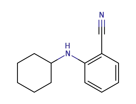 Molecular Structure of 173316-37-5 (Benzonitrile, 2-(cyclohexylamino)-)