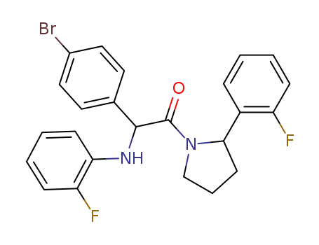 2-(4-Bromo-phenyl)-2-(2-fluoro-phenylamino)-1-[2-(2-fluoro-phenyl)-pyrrolidin-1-yl]-ethanone