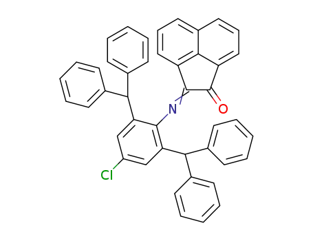Molecular Structure of 1396115-05-1 (2-((2,6-dibenzhydryl-4-chlorophenyl)imino)acenaphthylen-1-one)
