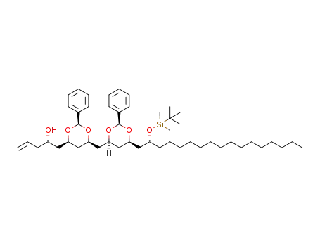 (S)-1-((2R,4R,6R)-6-(((2R,4R,6R)-6-((R)-2-((tert-butyldimethylsilyl)oxy)heptadecyl)-2-phenyl-1,3-dioxan-4-yl)methyl)-2-phenyl-1,3-dioxan-4-yl)pent-4-en-2-ol