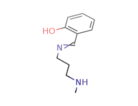Molecular Structure of 101512-38-3 (2-((3-methylamino-propylimino)-methyl)-phenol)