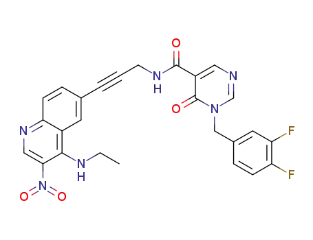 C<sub>26</sub>H<sub>20</sub>F<sub>2</sub>N<sub>6</sub>O<sub>4</sub>
