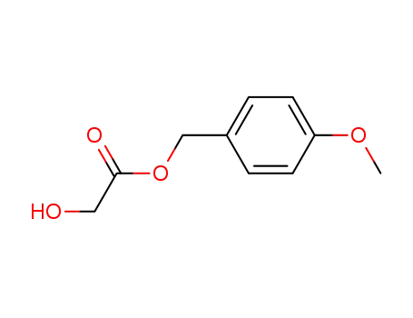 Molecular Structure of 102991-08-2 (Acetic acid, hydroxy-, (4-methoxyphenyl)methyl ester)