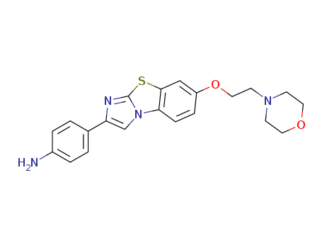 2-(4-Aminophenyl)-7-(2-morpholin-4-yl-ethoxy)imidazo[2,1-b]-[1,3]benzothiazole