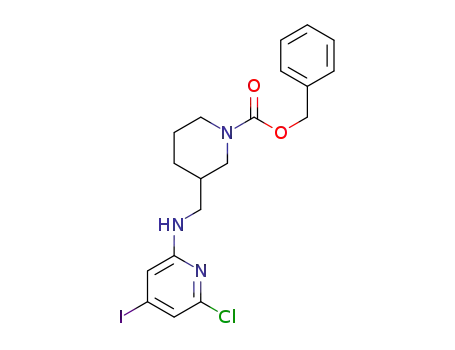benzyl 3-((6-chloro-4-iodopyridin-2-ylamino)methyl)piperidine-1-carboxylate