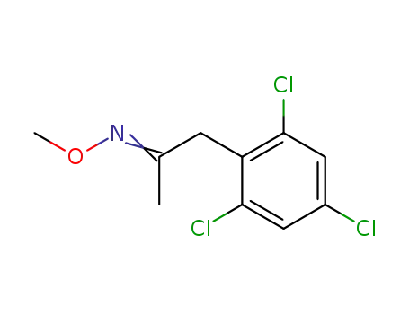 Molecular Structure of 1228284-89-6 (1-(2,4,6-trichlorophenyl)propan-2-one O-methyloxime)