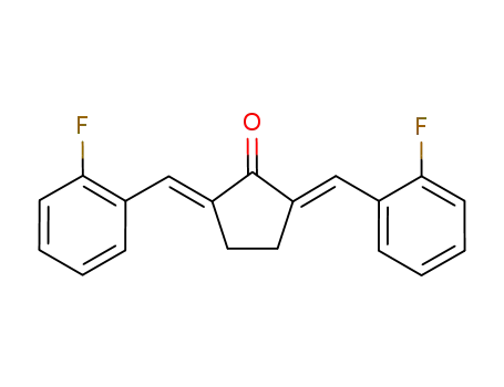 2,5-BIS[(E)-(2-FLUOROPHENYL)METHYLIDENE]CYCLOPENTANONE