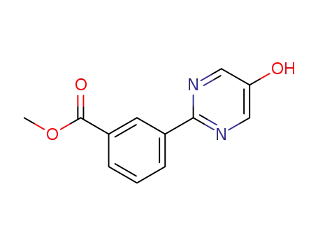 Molecular Structure of 1092568-87-0 (3-(5-HydroxypyriMidin-2-yl)benzoic acid Methyl ester)