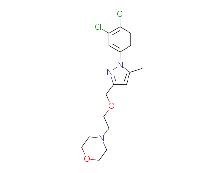 4-(2-((1-(3,4-dichlorophenyl)-5-methyl-1H-pyrazol-3-yl)methoxy)ethyl)morpholine