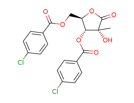3,5-di-O-(4-chlorobenzoyl)-2-C-methyl-D-ribono-γ-lactone