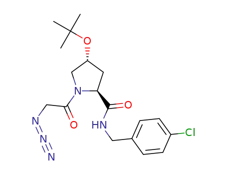 (2S,4R)-1-(2-azidoacetyl)-4-(tert-butoxy)-N-(4-chlorobenzyl)pyrrolidine-2-carboxamide